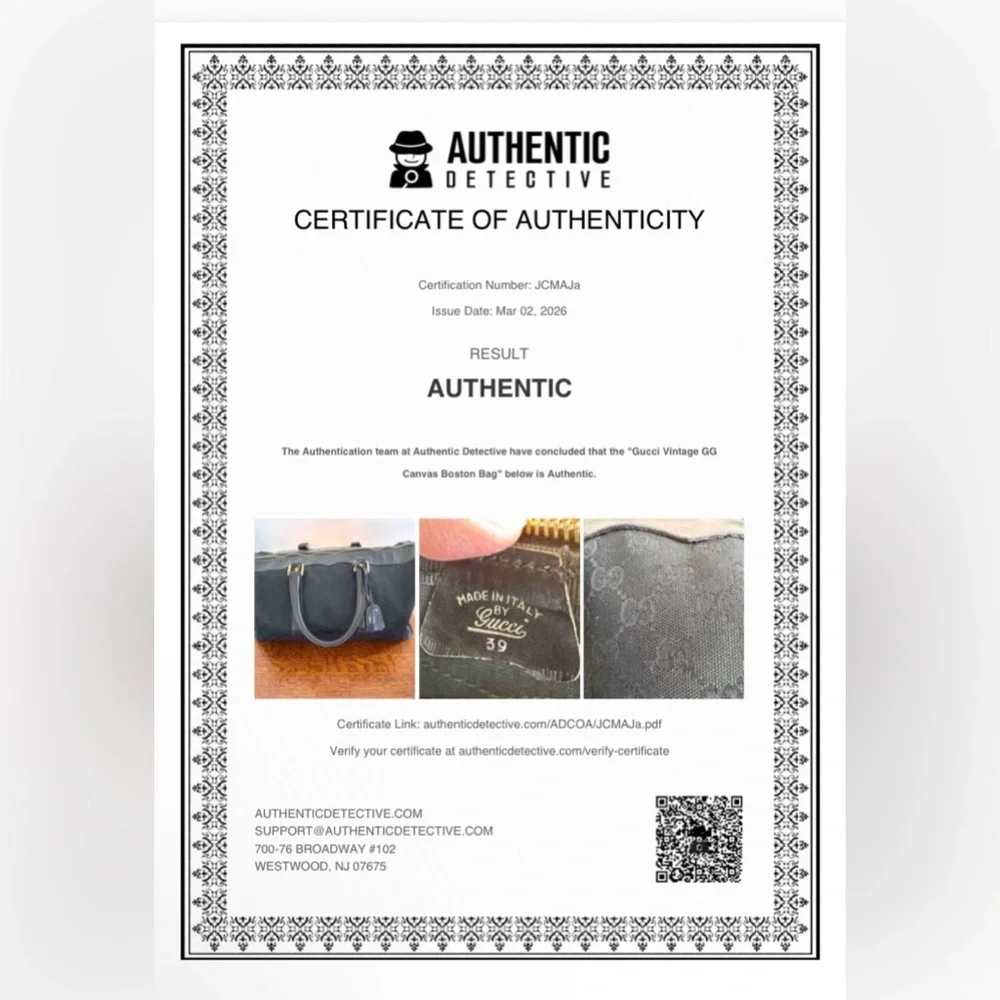 Gucci Black GG Logo Weekender Travel Bag with COA - Picture 16 of 16